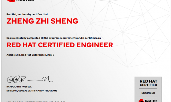 5.28号红帽考试PASS！RHCSA+RHCE证书到手！